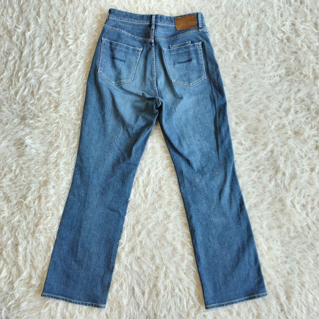 美品✨YANUK　ヤヌーク　ルイーズ　プレミアム2　27　ブルー　ストレッチ