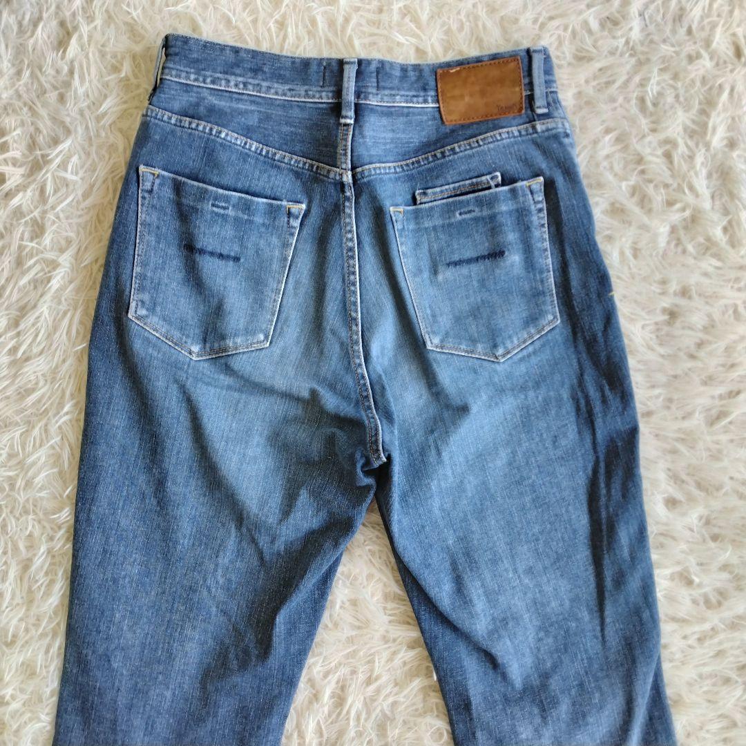美品✨YANUK　ヤヌーク　ルイーズ　プレミアム2　27　ブルー　ストレッチ