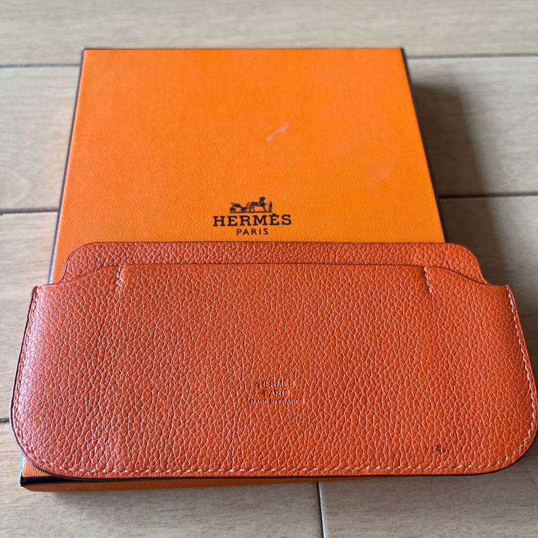 HERMES エルメス エテュイイーカバー レザースマホケースカードケース