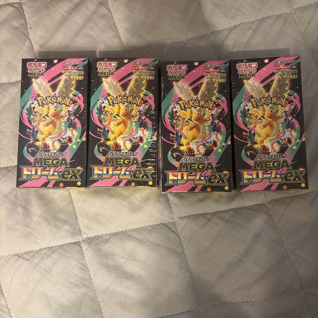 ポケモンカードゲーム MEGA ドリームEX 4boxシュリンク付き