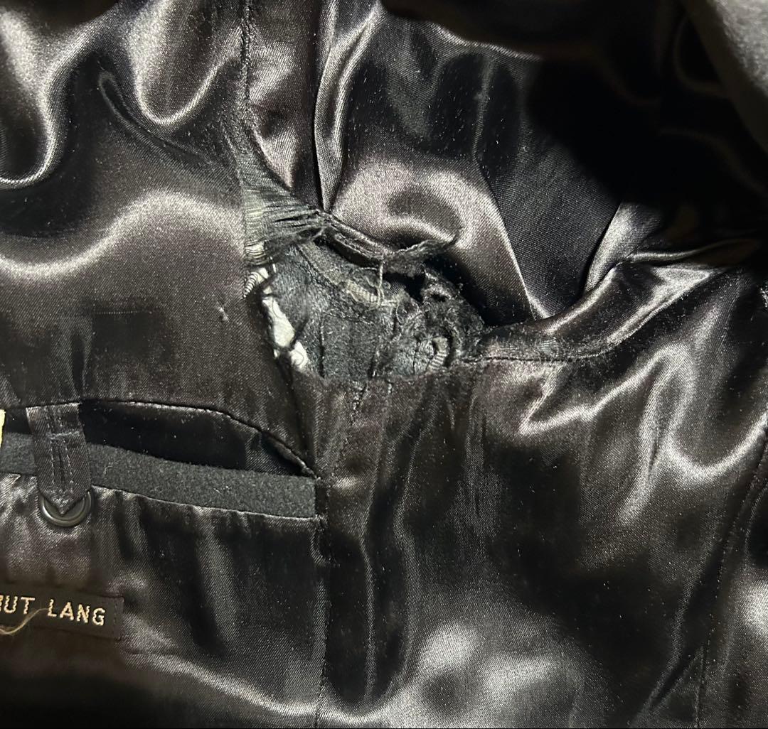 週末価格【本人期】HELMUT LANG ブラック チェスターコート 46