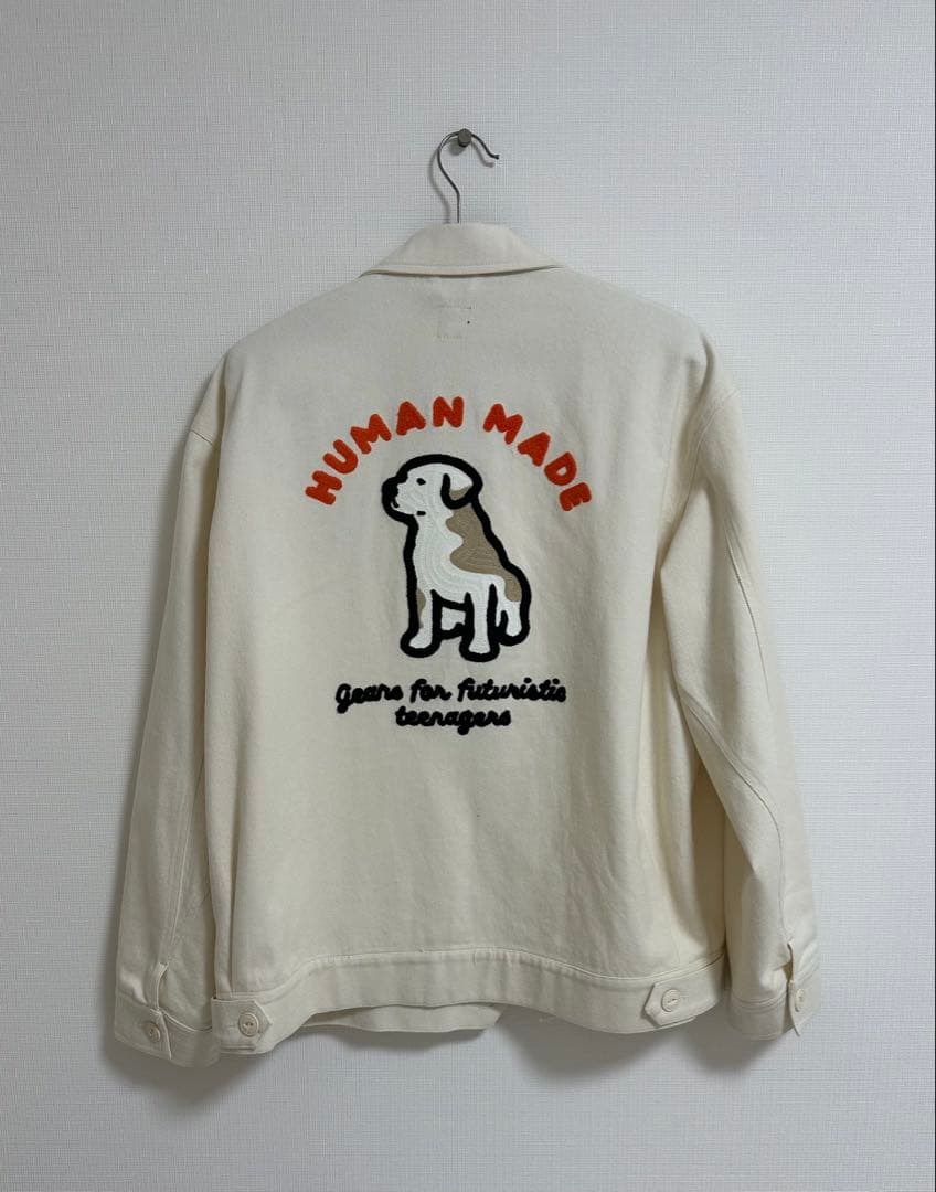 お値下中(~2/7朝)HUMAN MADE(ヒューマンメイド)犬刺繍 ジャケット