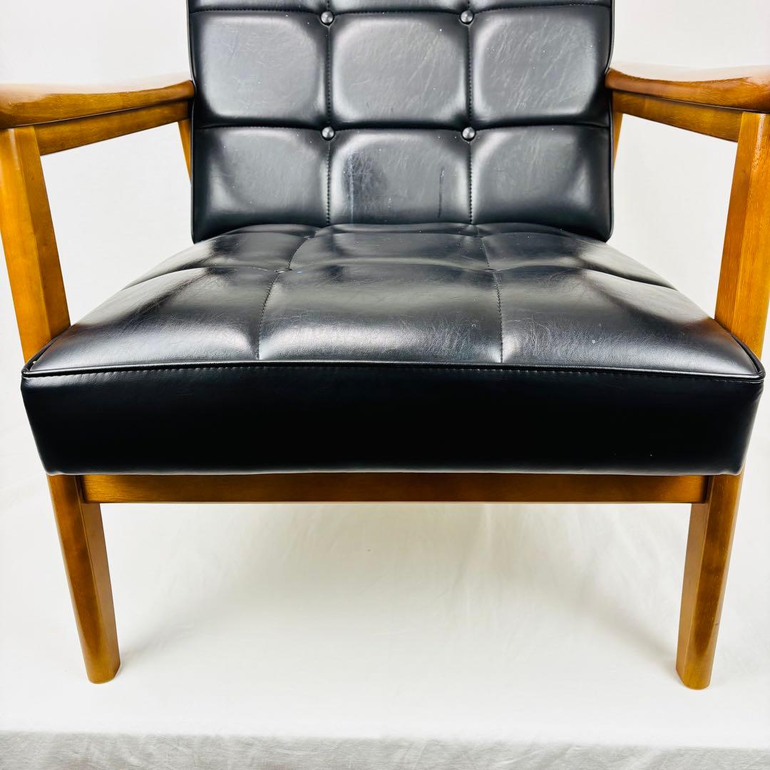 【カリモク60】Kチェア　1シーター　スタンダードブラック　1人がけ