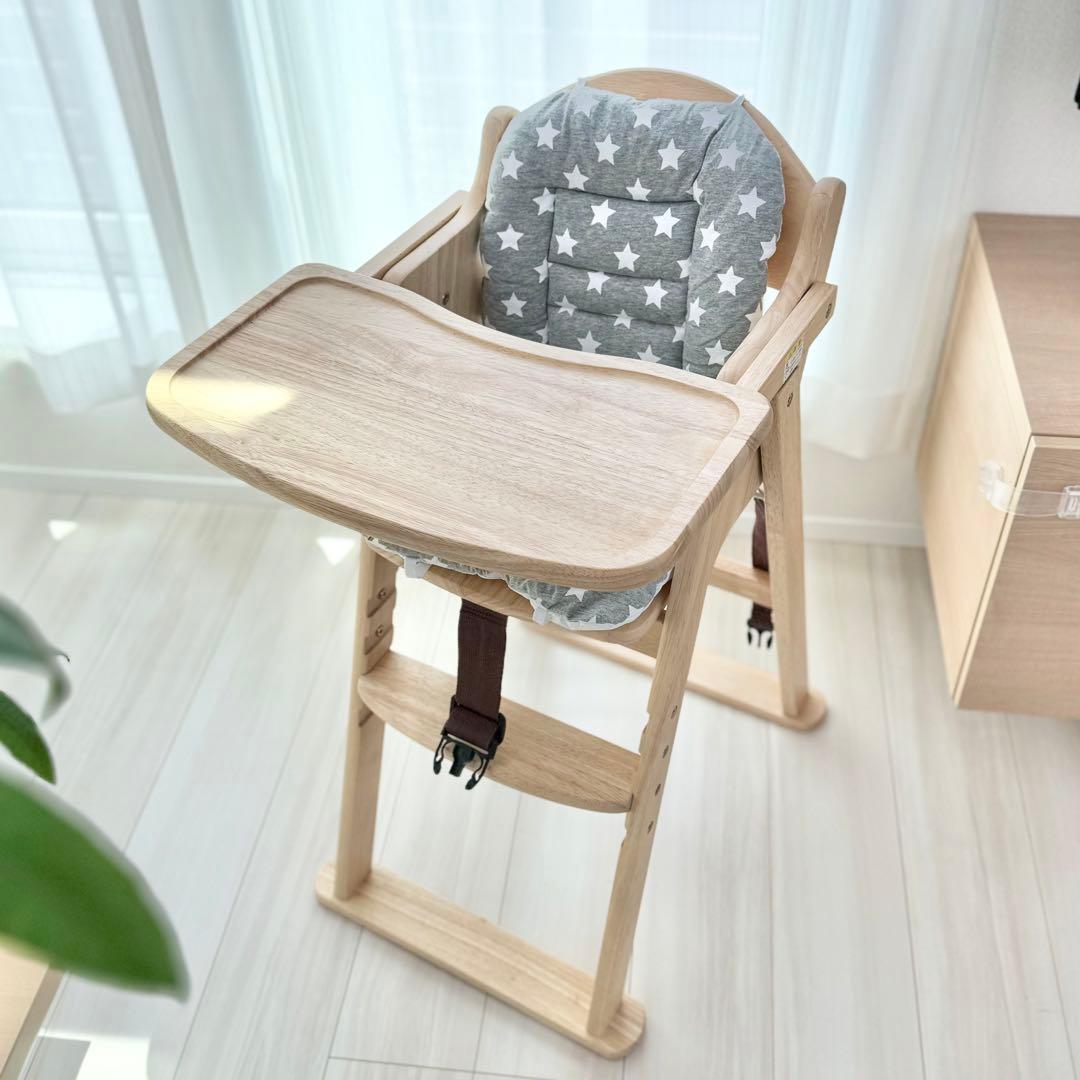 【直接引渡し限定】KATOJI カトージ ハイチェア ナチュラル ベビーチェア