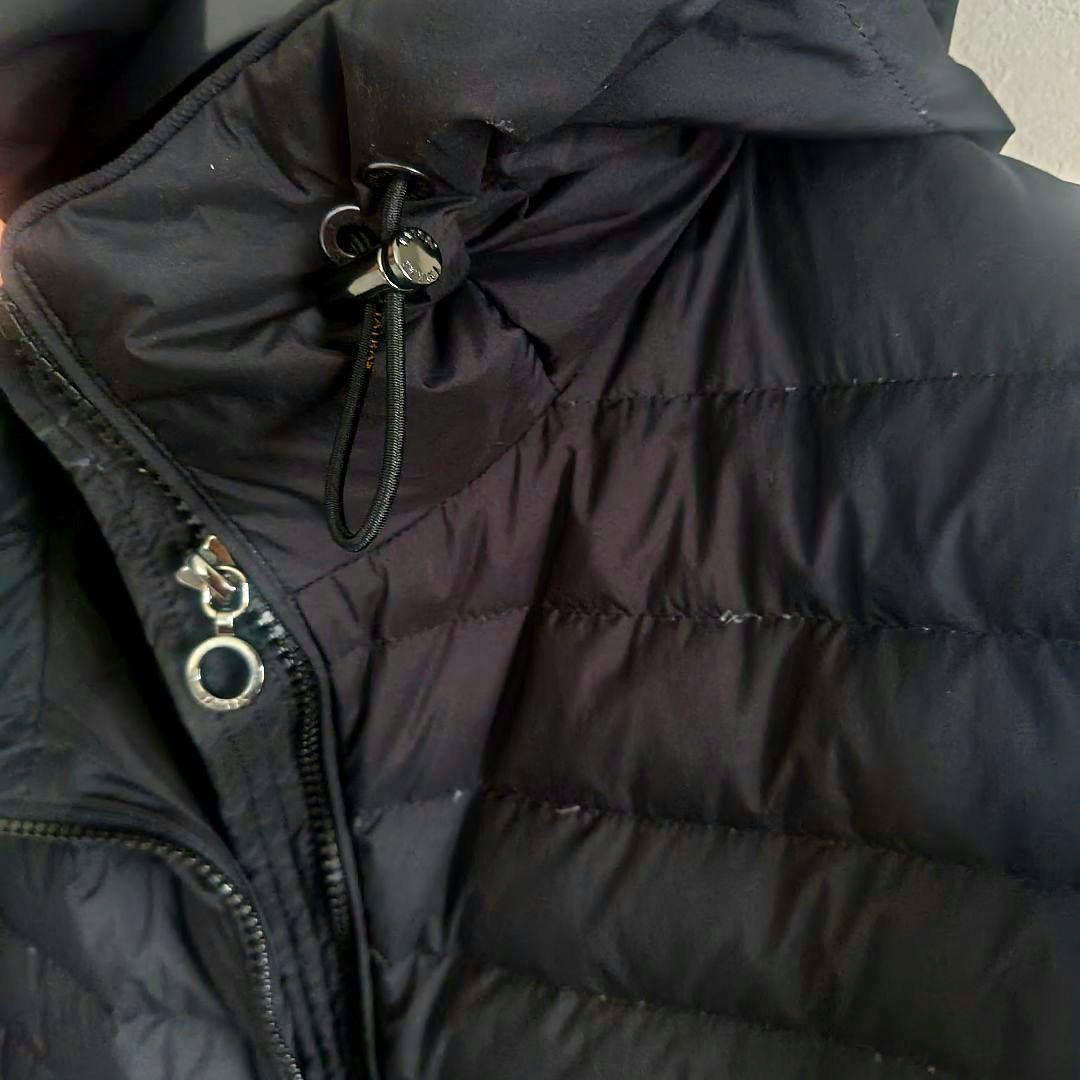 TATRAS ブラック ダウンジャケット HAAVハーブフード付き大きめ4サイズ