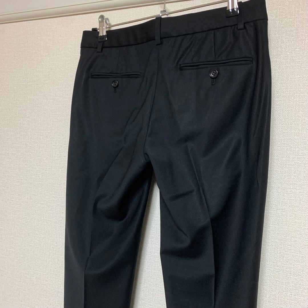 【美品】セオリー　現行　2 パンツスーツ　ブラック　ノーカラー　セットアップ