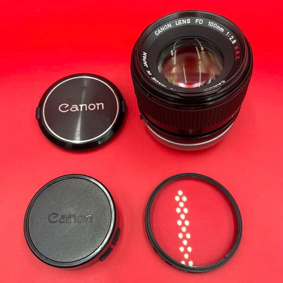 【美品】Canon FD 100mm f/2.8 S.S.C. 単焦点レンズ