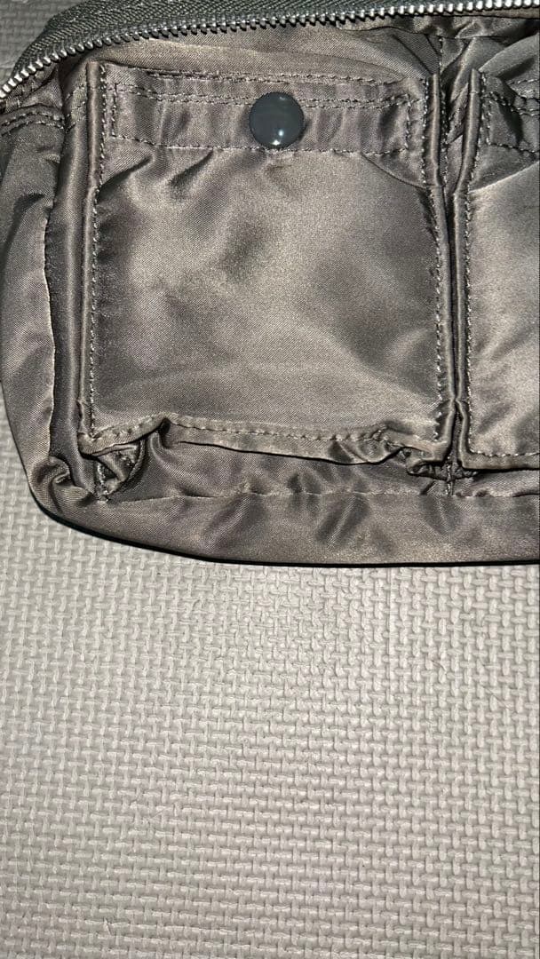 吉田かばん　ポータータンカー ボディウエストバッグ　グレー