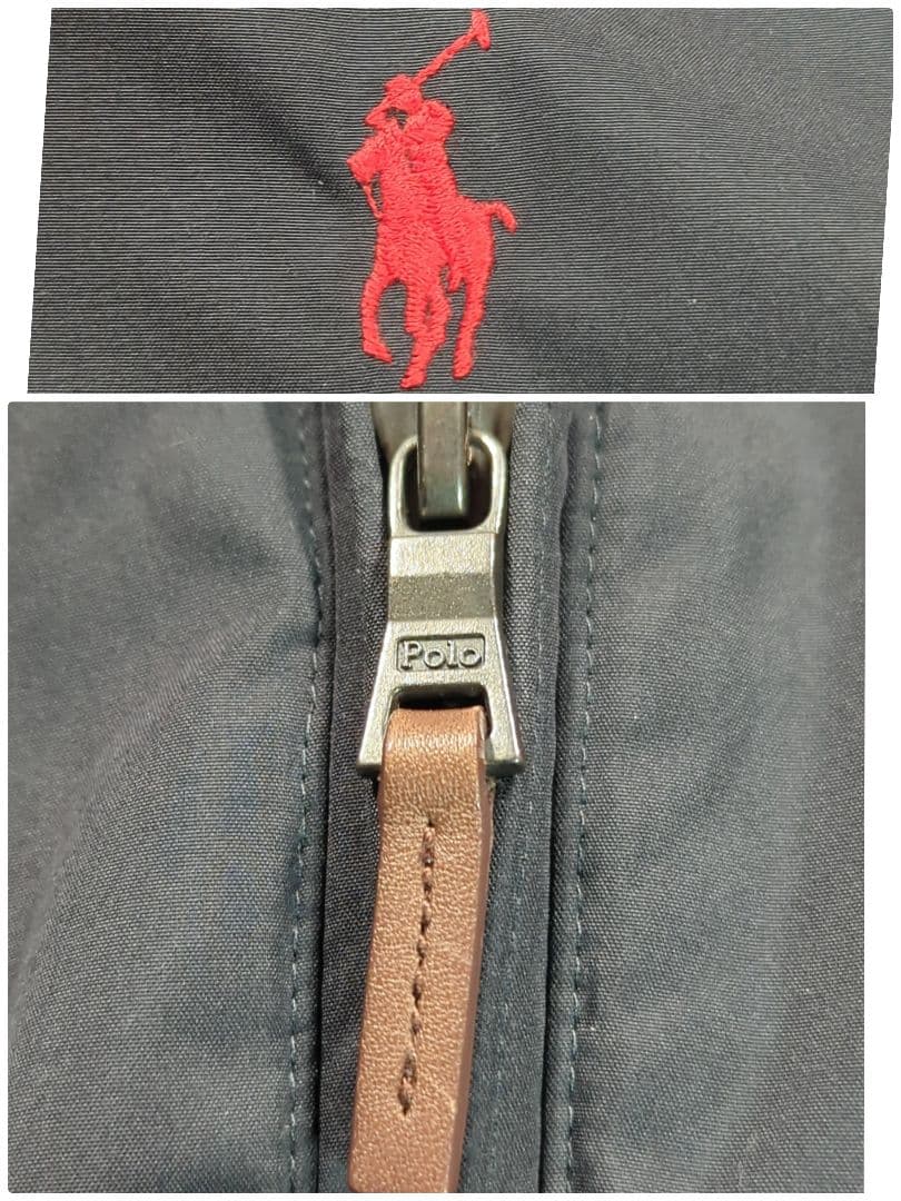 ポロラルフローレン Ｌ 中綿ナイロンジャケット フリース　ポニー刺繍