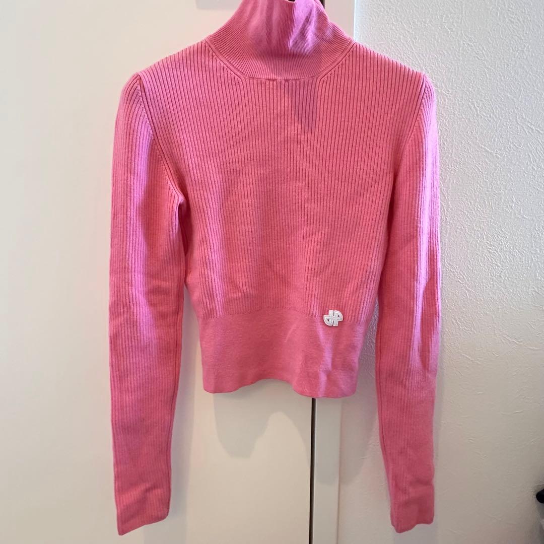PATOU ピンク　タートルニット