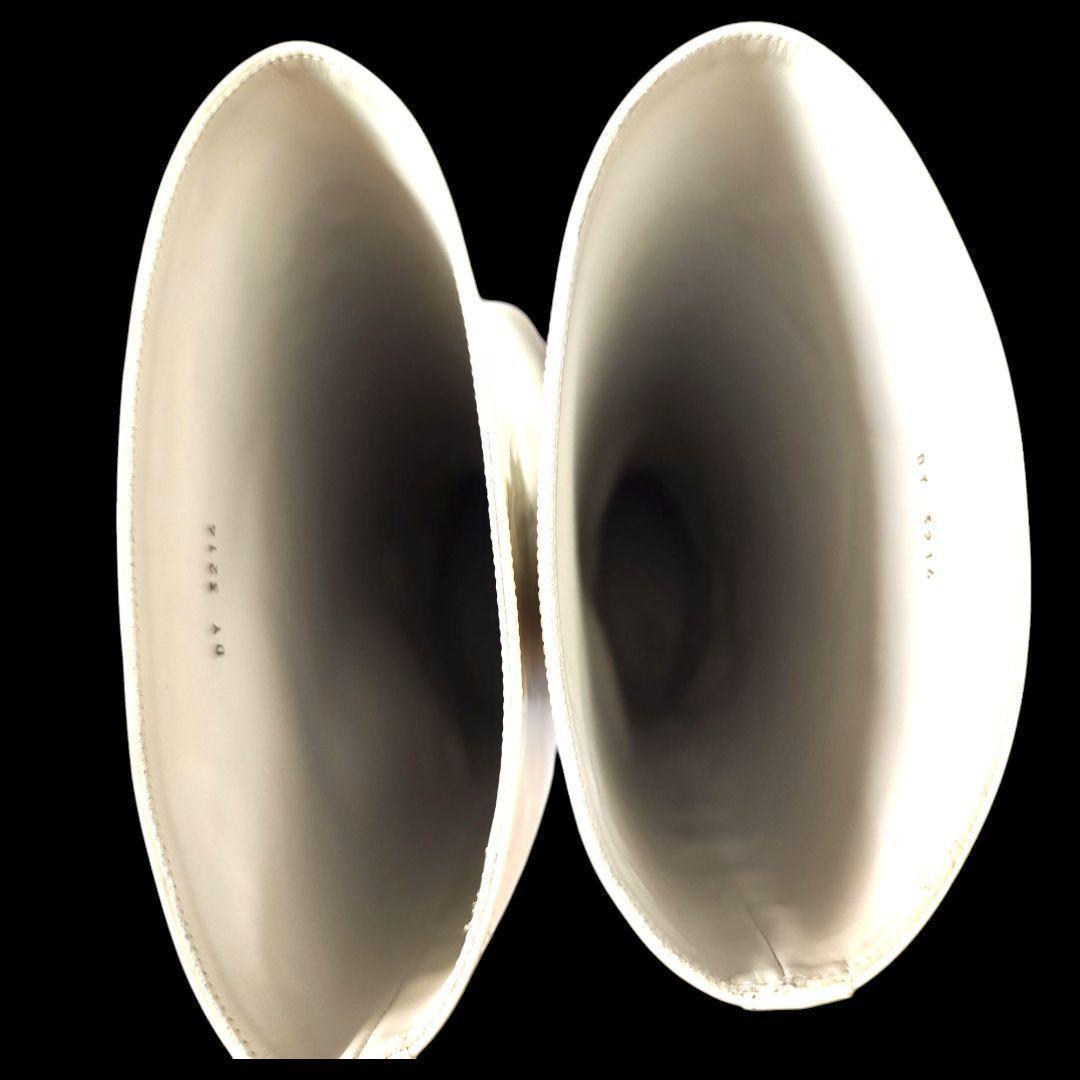 【美品】CELINE トリオンフ ハイブーツ ホワイト 36 23cm相当