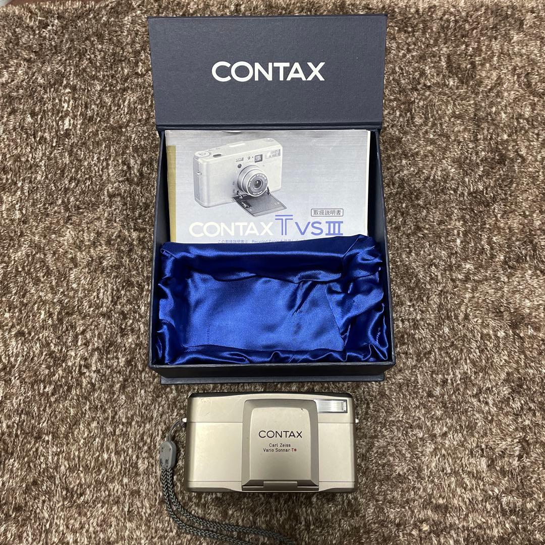 CONTAX T VS III シルバー　ゴム部分ベタつきあり