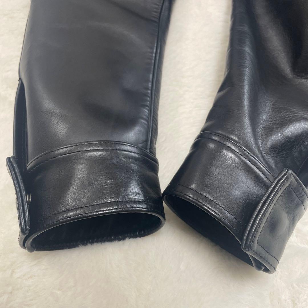 美品WACKO MARIA Lシングル ライダースジャケット 牛革 本革日本製