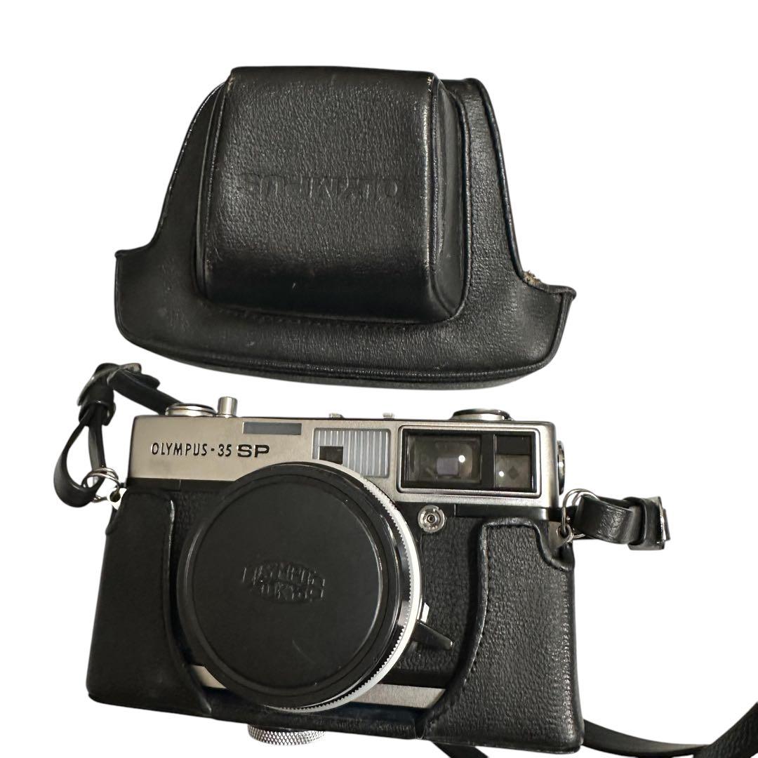 極美品Olympus 35 SP フィルムカメラ　レザーケース付