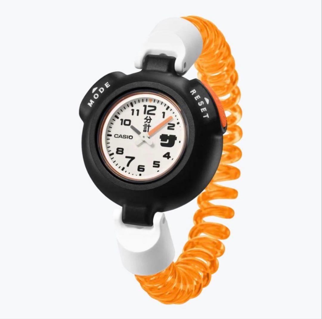ノベルティ全付き！新品未開封 サ時計オレンジ カシオSAN-100H-7BJR