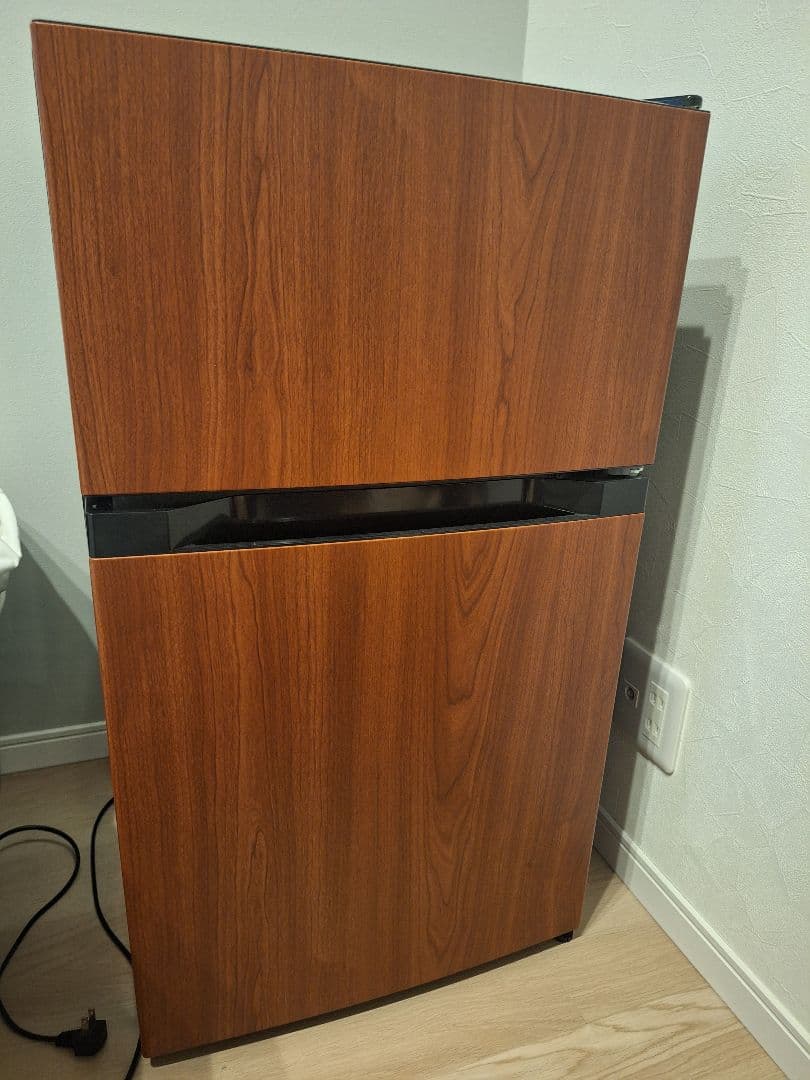 木目調 冷蔵庫 2024年式