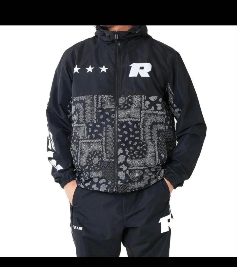 RIZIN セットアップ　ブラック ペイズリー XXLサイズ