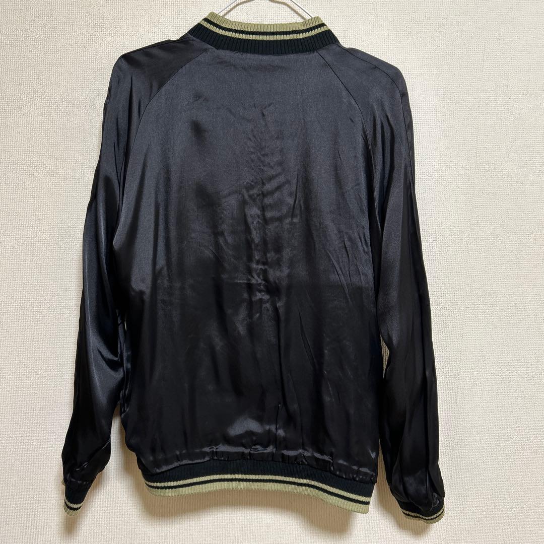 新品　クローズワースト　L 虎　刺繍　スカジャン　ブラック　グリーン