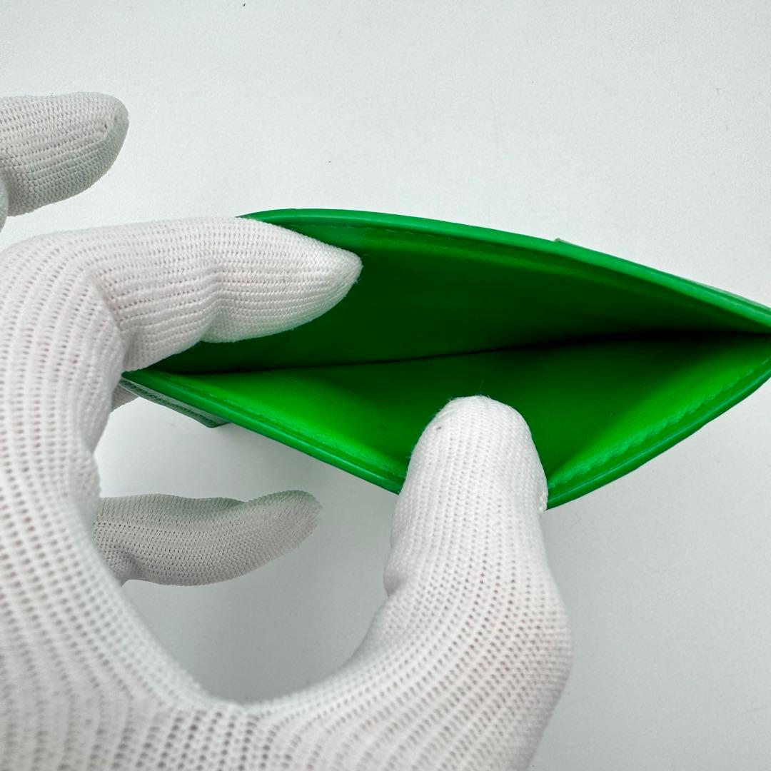 BOTTEGA VENETA カセット　名刺入れ　グリーン　本革