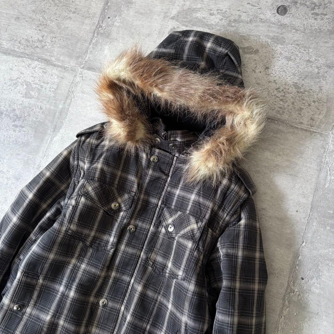 ジャケット・アウター 00s archive ombre check far blouson y2k