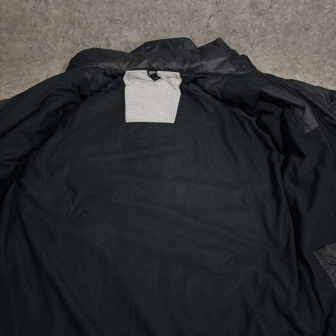 美品OAKLEY オークリー ベンチコート XL ロングコート フード付 ロゴ