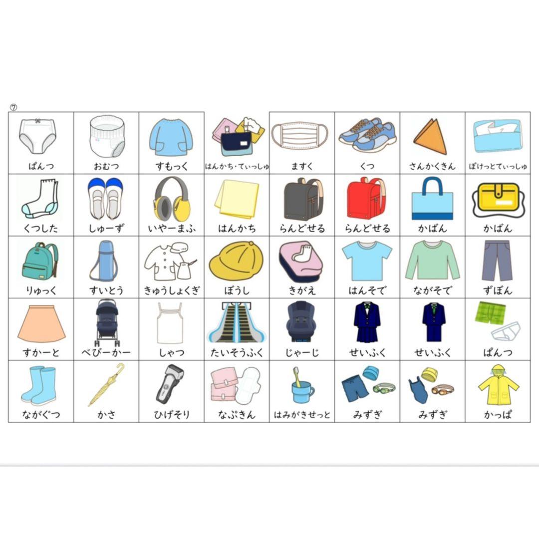 カットあり・大きめサイズ 絵カード360枚コミュニケーションセット PECS