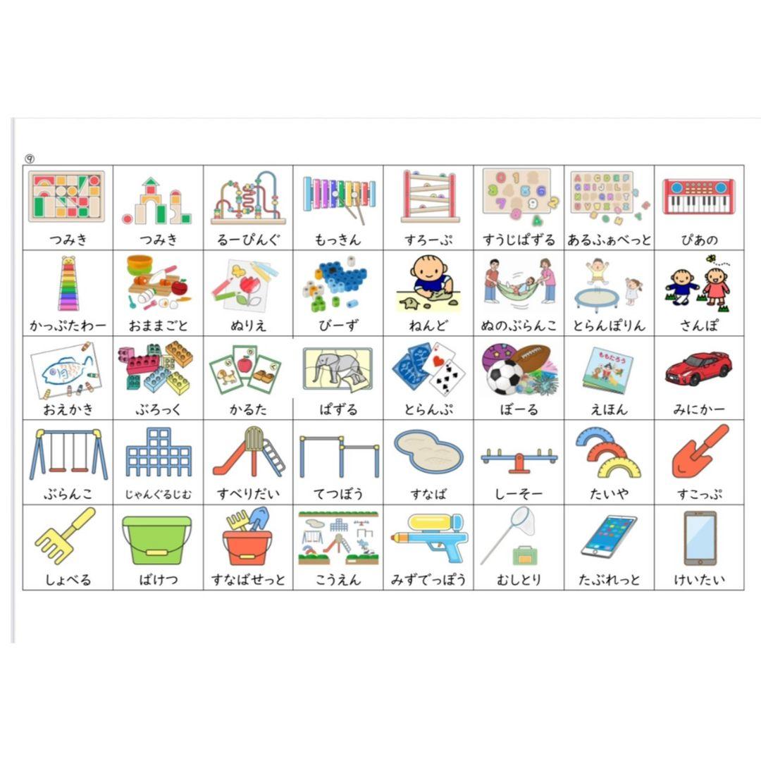 カットあり・大きめサイズ 絵カード360枚コミュニケーションセット PECS