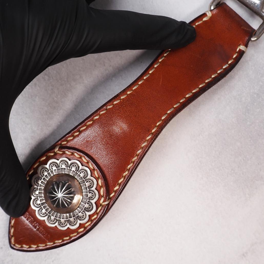 THE FLAT HEAD 925シルバー特大コンチョ ハンドメイドキーホルダー