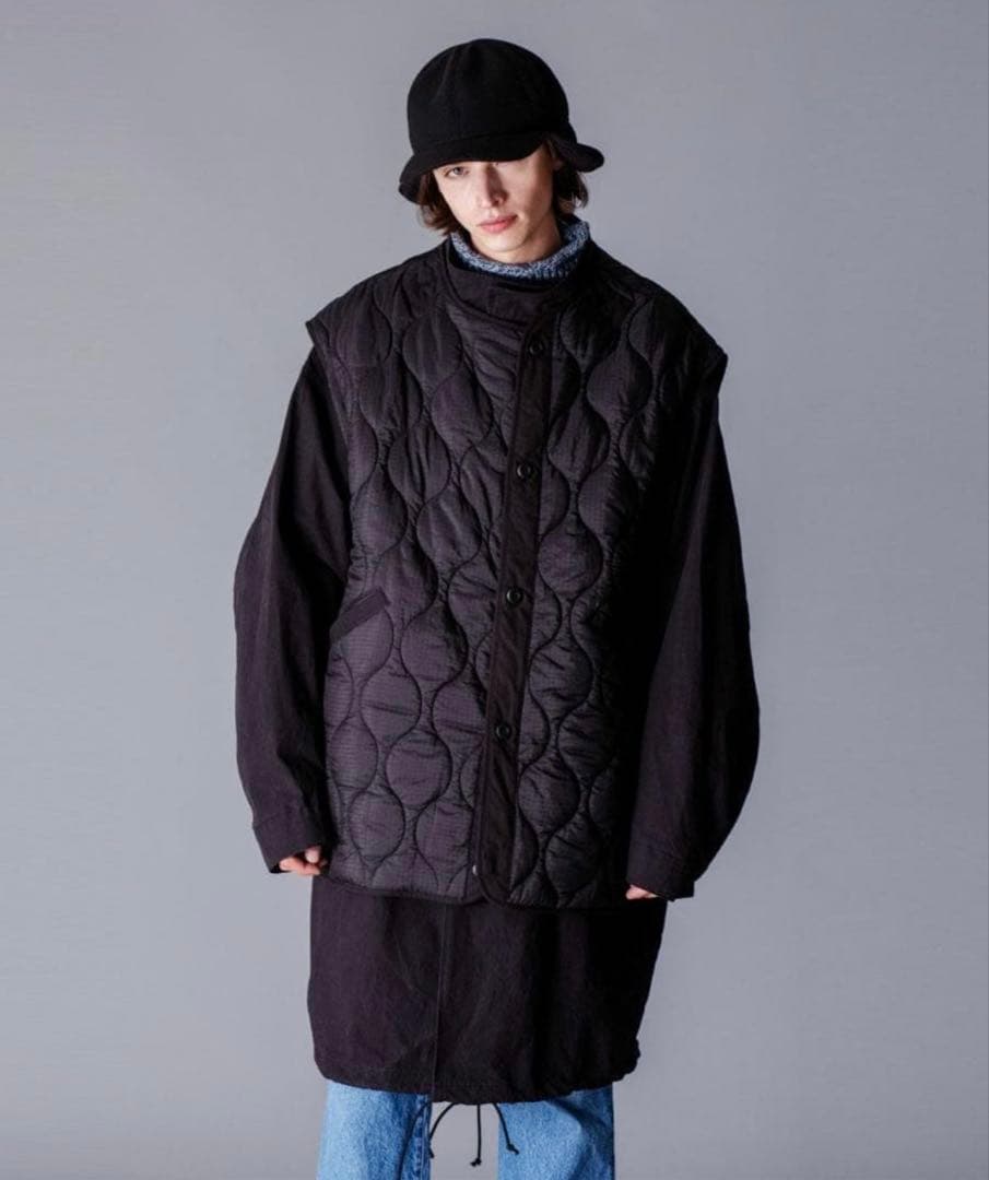 VICTIM M65 BIG COAT＆ QUILTED BIG VEST