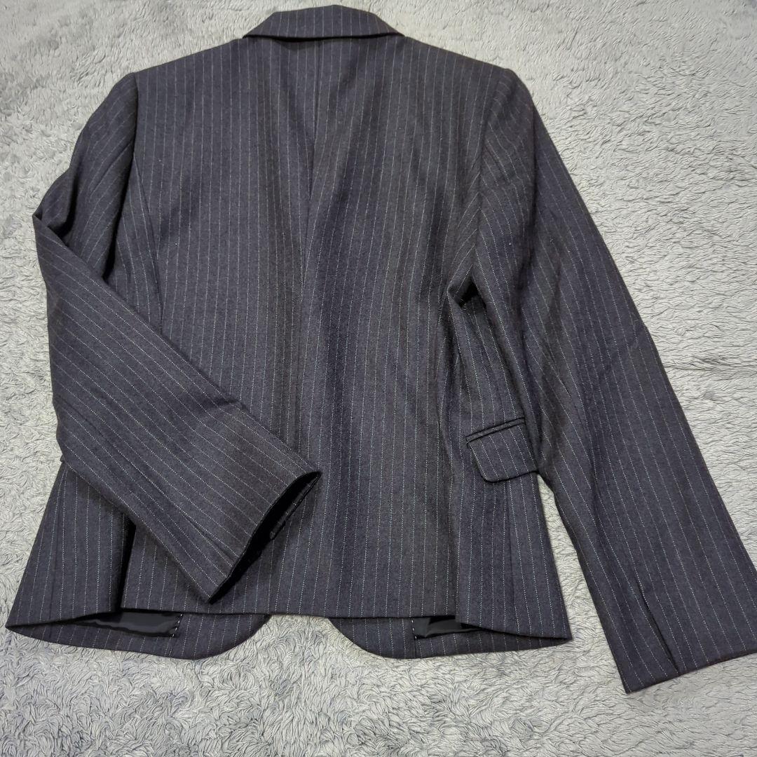 AOKI LES MUES セットアップスーツ　ストライプ　グレー　L　ウール