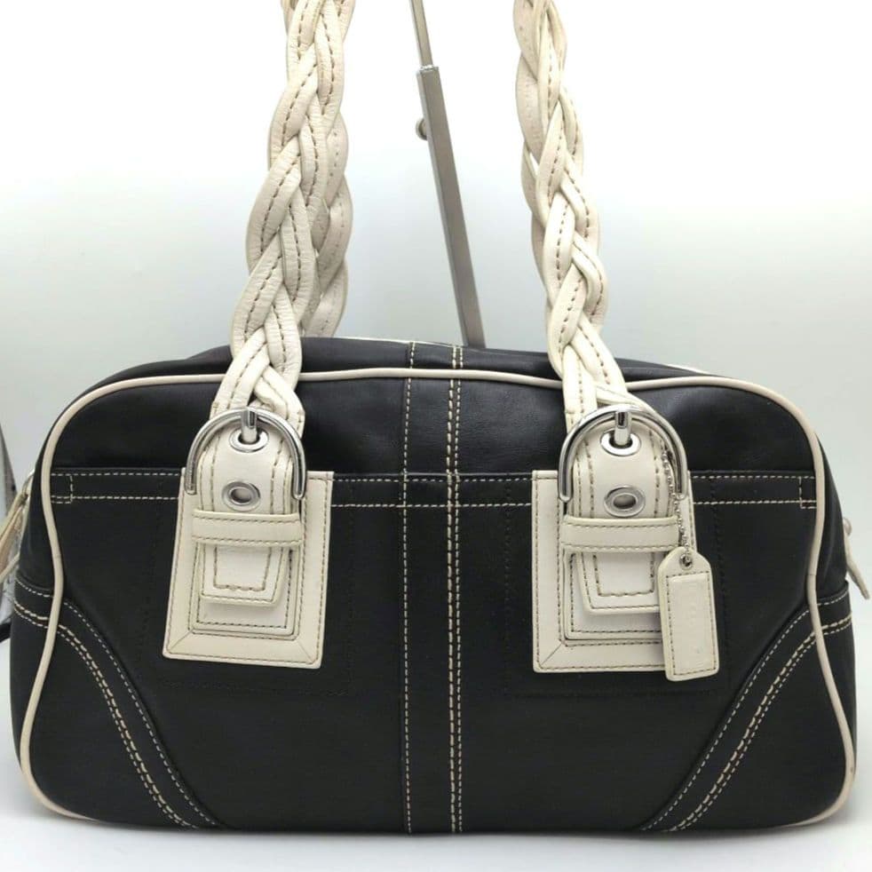 バッグ COACH Leather Mini Boston Bag y2k
