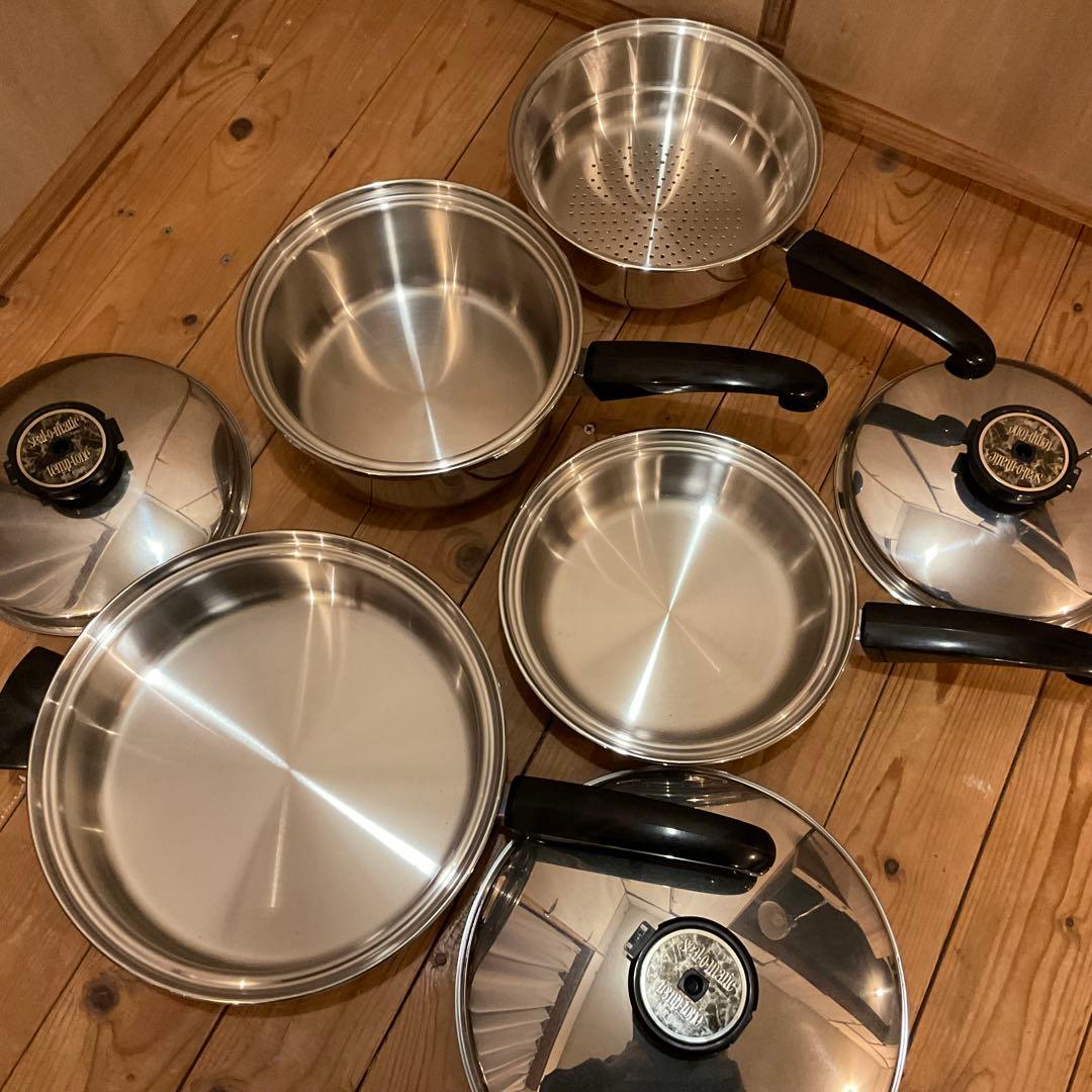 新品！高級 鍋 フライパン シール オ マティック USA ステンレス 無水鍋