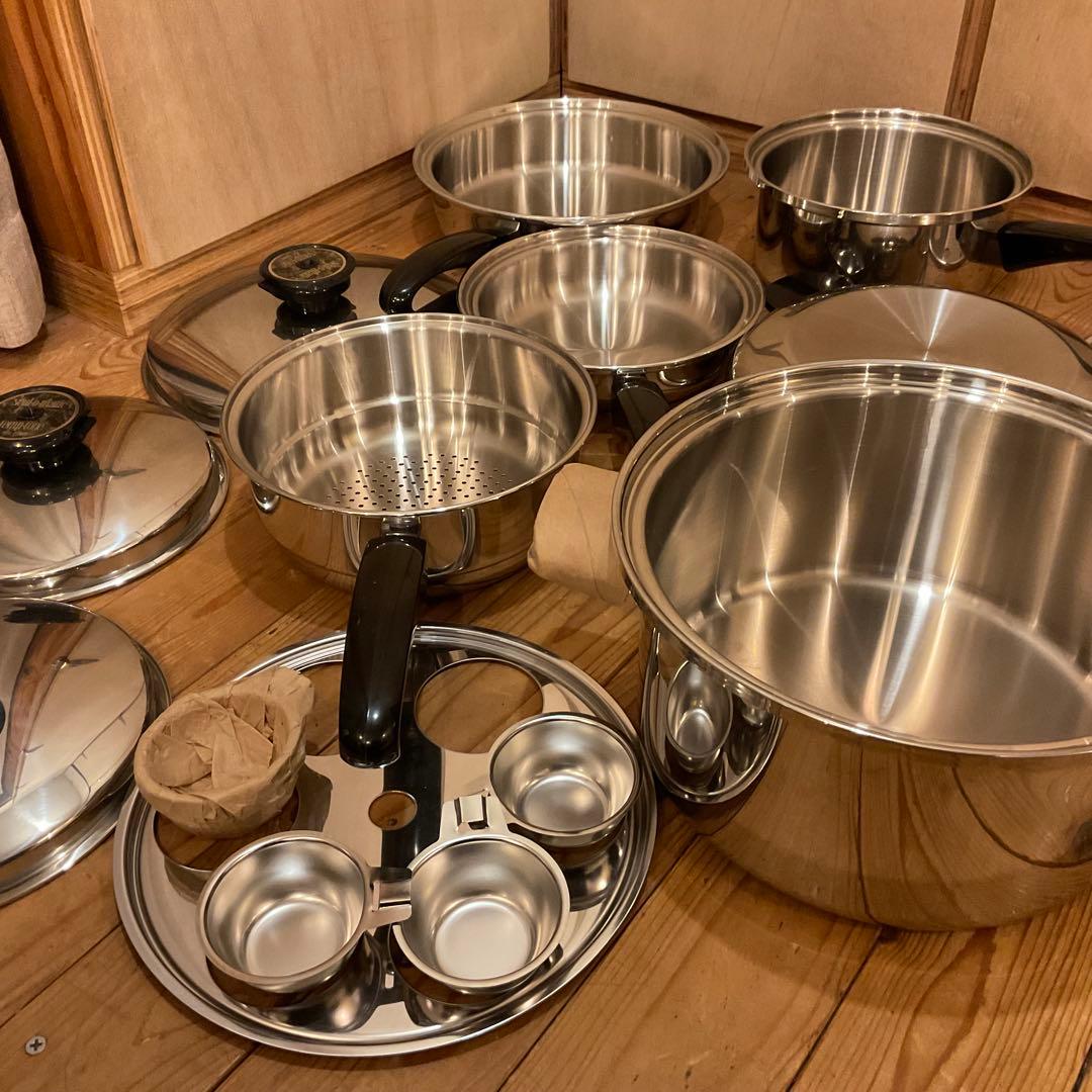 新品！高級 鍋 フライパン シール オ マティック USA ステンレス 無水鍋