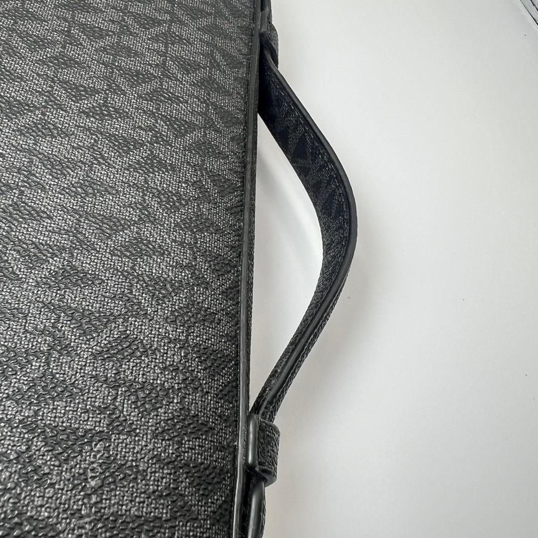 マイケルコース　オーガナイザー　MK総柄　レザー　財布　ウォレットバッグ　黒