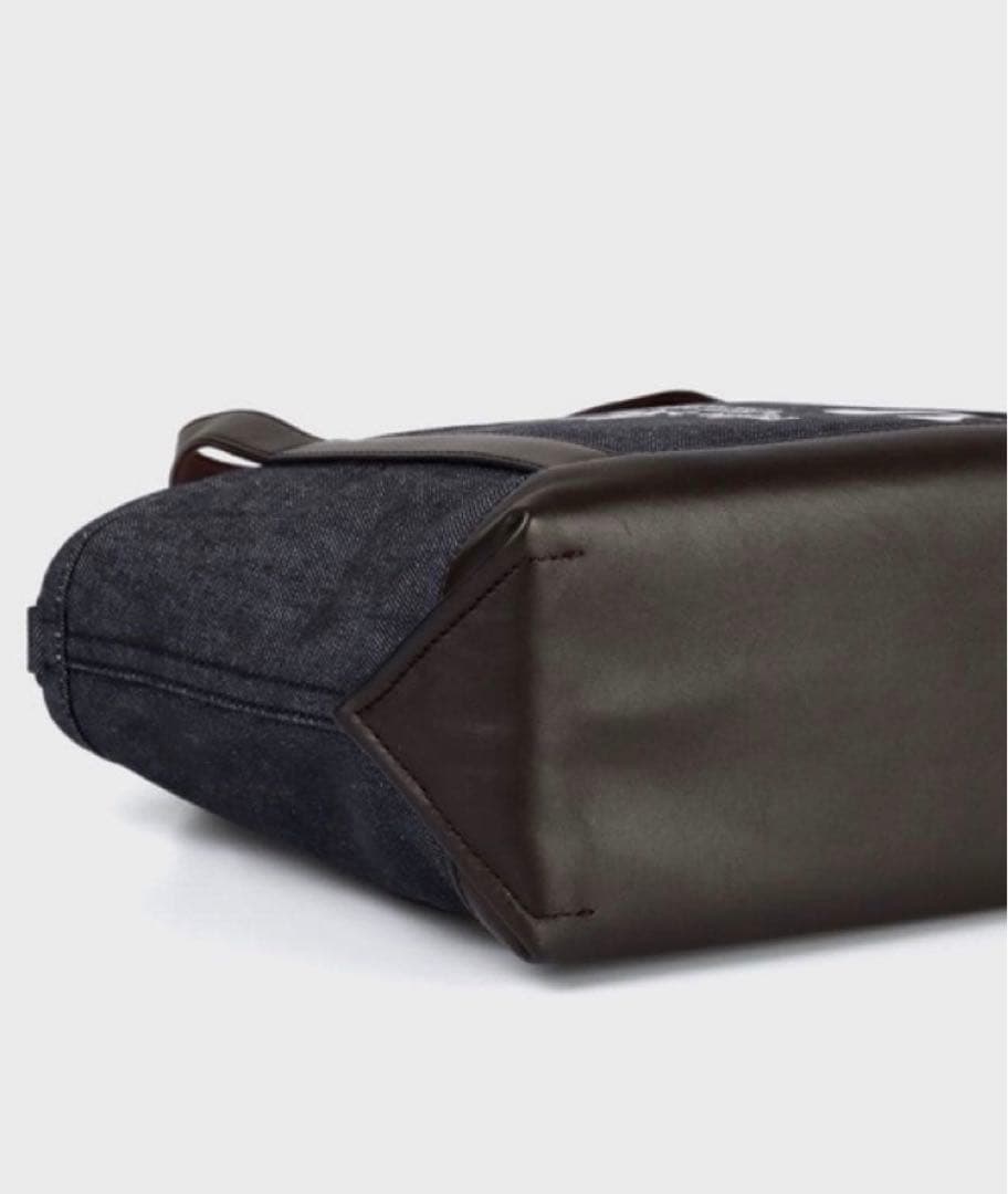 【最終価格！】HANG-TAGデザイン デニム＆レザートートバッグ