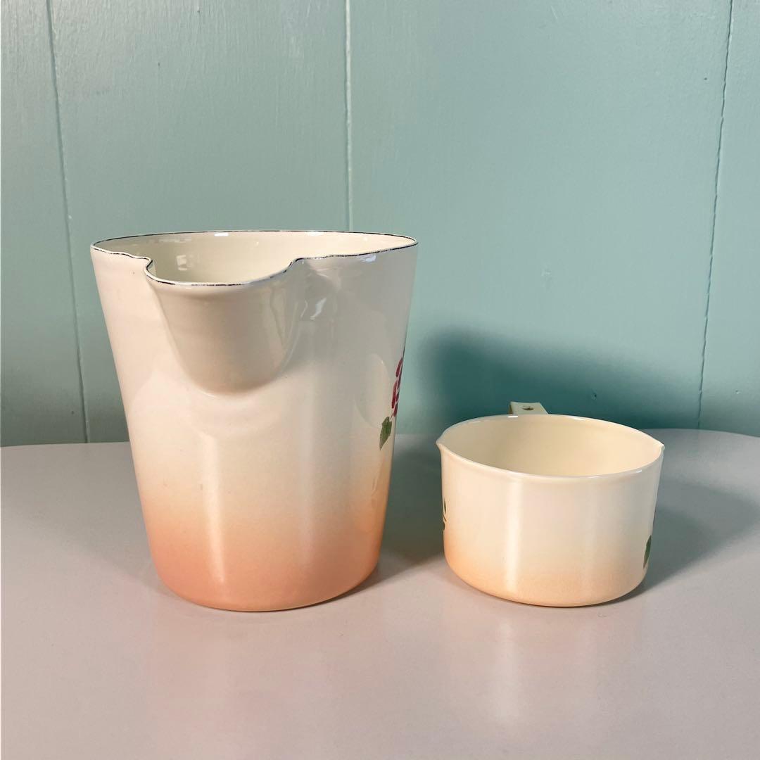 【希少✨】マニーローズ　計量カップ2個&計量スプーン　セット♪ ホーロー製