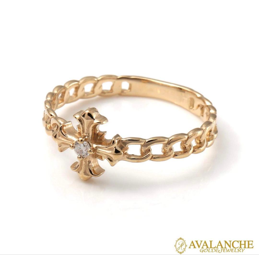 AVALANCHE 10Kゴールド クロスリング 箱付き