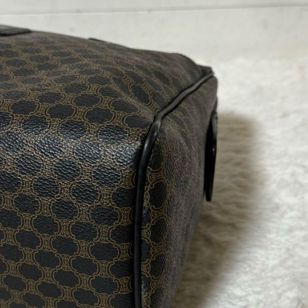 ⭐️極美品⭐️　CELINE　マカダム　ミニボストンバッグ　PVCレザー