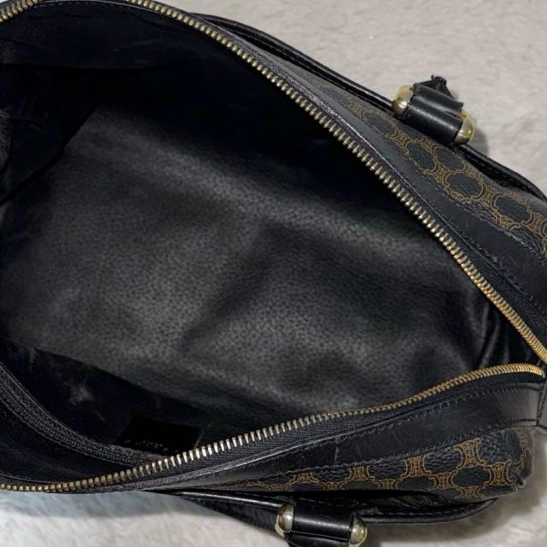 ⭐️極美品⭐️　CELINE　マカダム　ミニボストンバッグ　PVCレザー