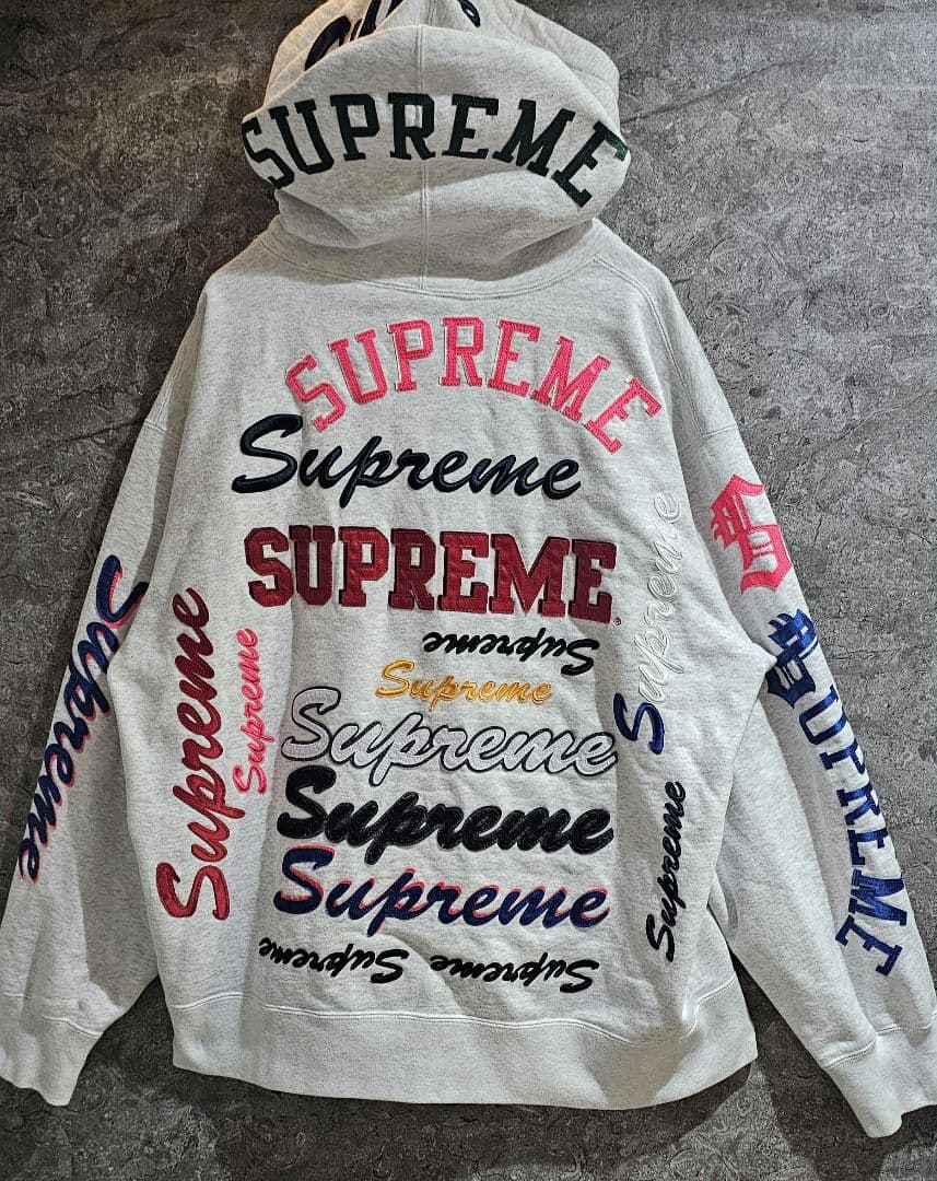 【レミントン専用】シュプリーム 21AW スウェットプルオーバーパーカー刺繍