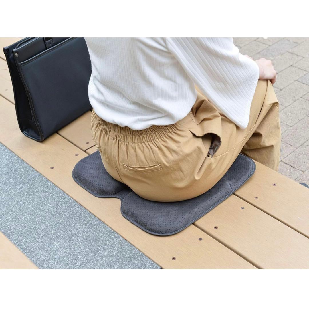 美品✨ EXGEL ジェルクッション モバイル 腰痛 対策 持ち運び 便利