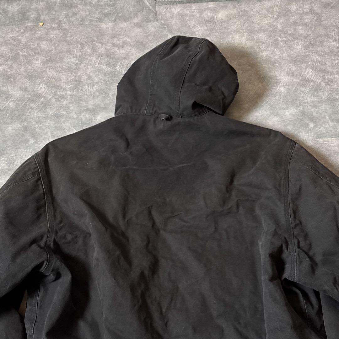 s*r様 Walls ワークジャケット L ブラック 裏ボア ダック地 フルジッ