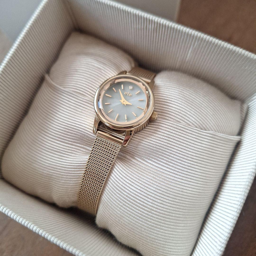 ete ソーラーウォッチ メッシュベルト