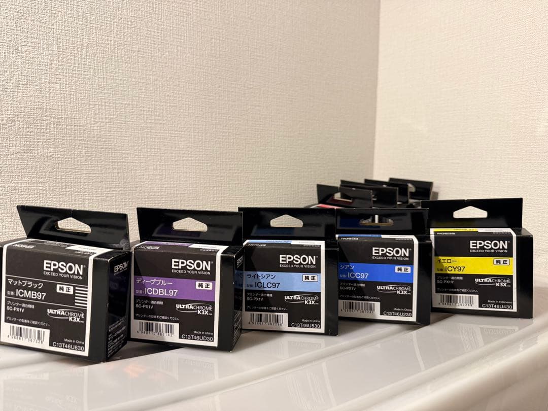 EPSON純正 SC-PX1V用インク全色
