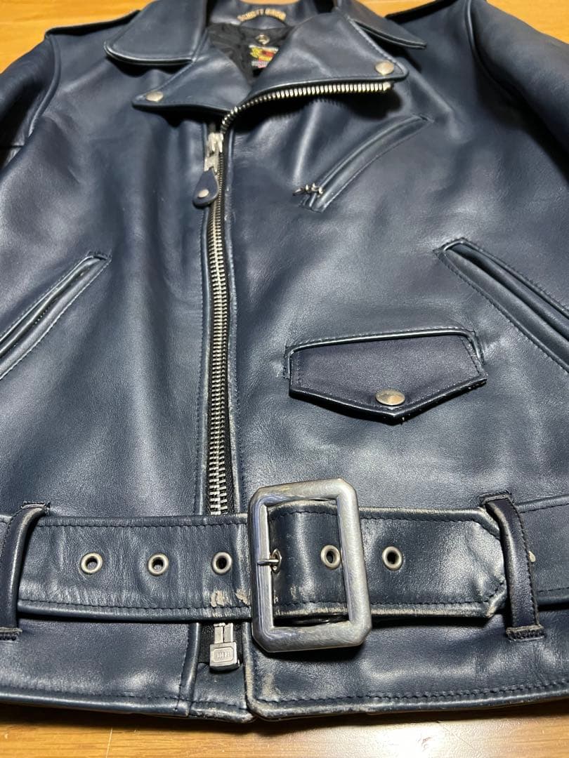 希少ネイビー Schott 613UST ワンスター 38 LONG TALL