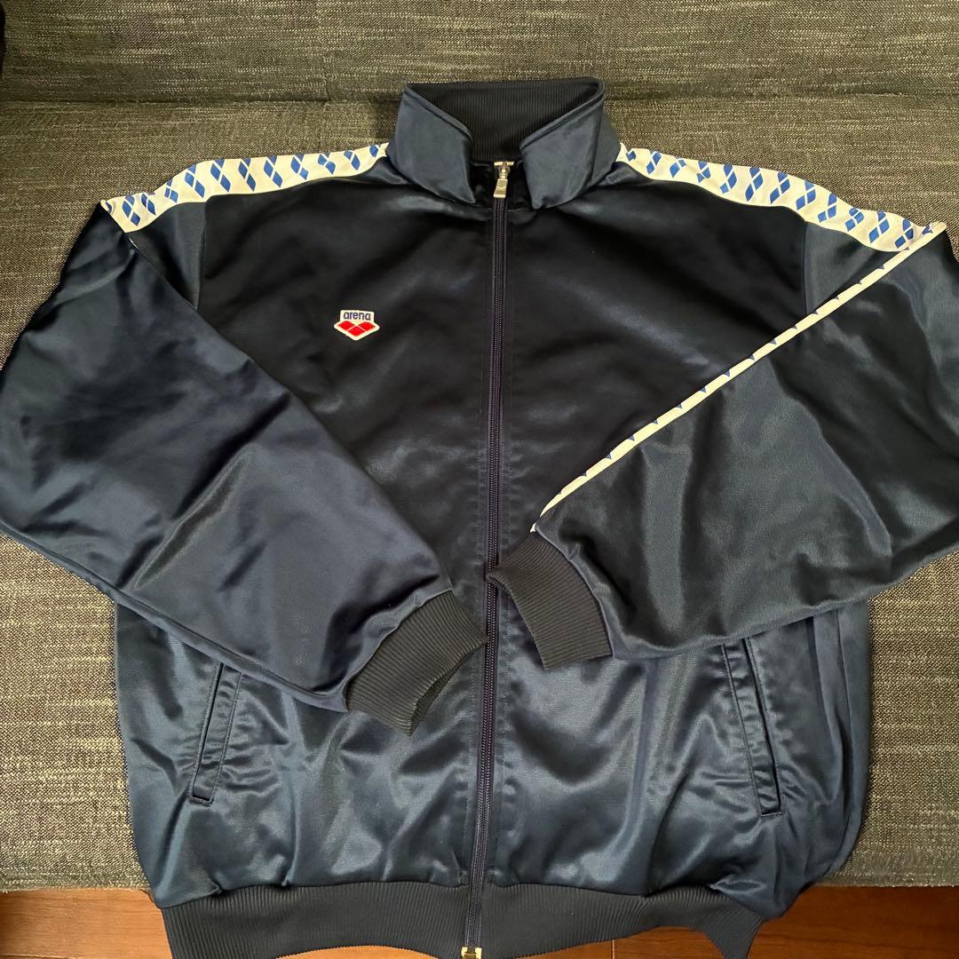 アリーナ arena ネイビー ジャージ上下セット メンズ スポーツウェア 紺