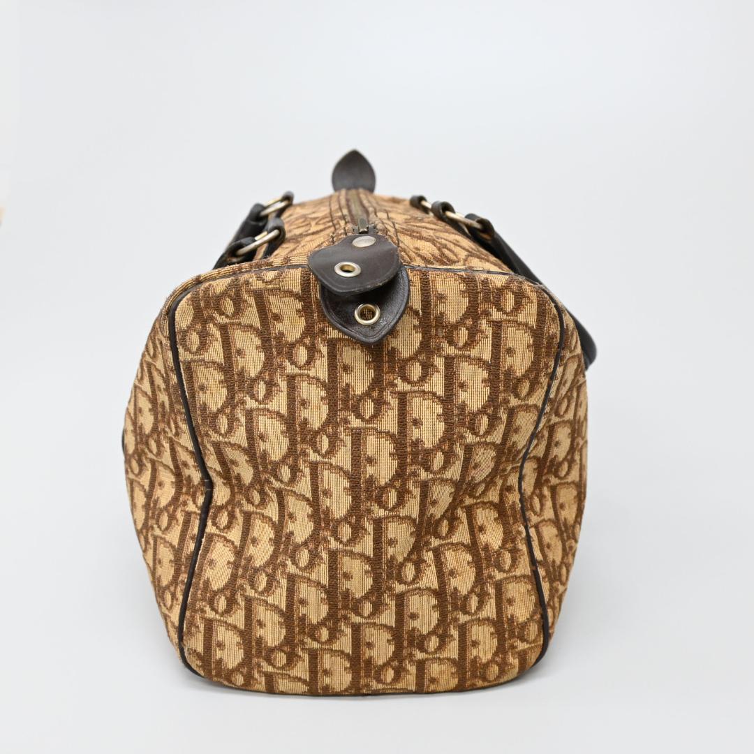 47955★年 クリスチャンディオール ボストンバッグ トロッター柄