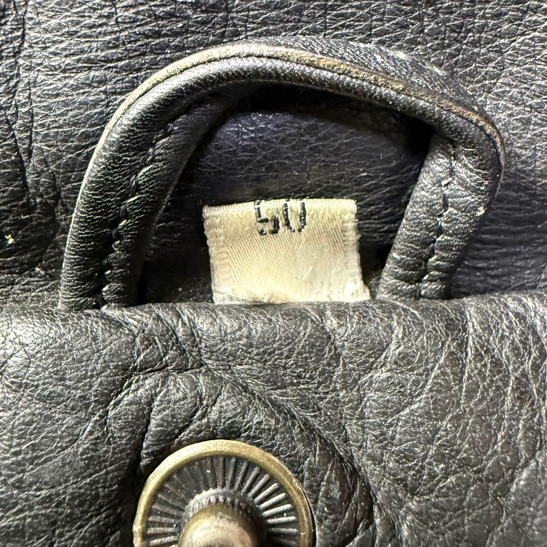 【ユーロ】90s A-2 ブラックレザー フライトジャケット XL 本革