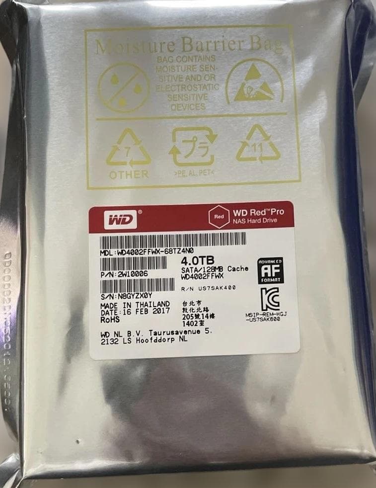 WD Red Pro 4TB 内蔵 HDD プロ