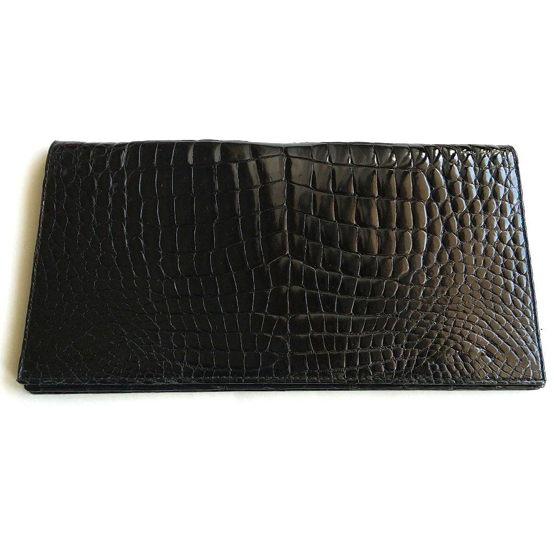クロコダイル　ワニ皮　札入れ